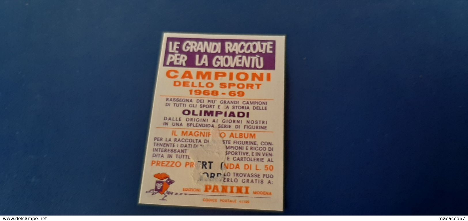 Figurina Panini Campioni Dello Sport 1968 - 486 Armin Hary - Edizione Italiana