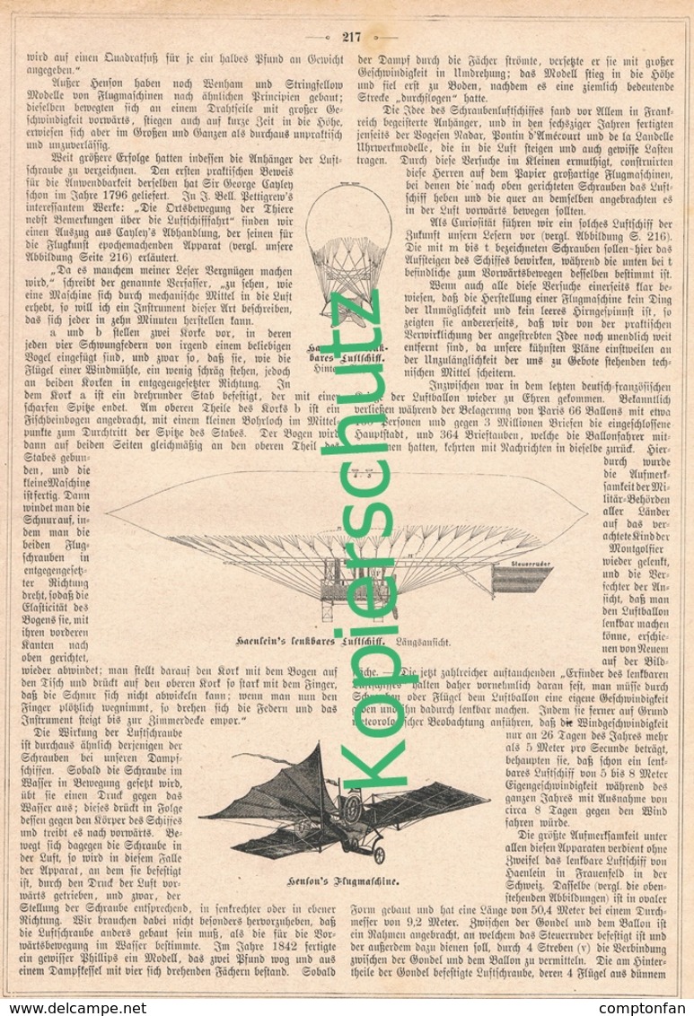 A102 224 100 Jahre Luftschifffahrt 1 Artikel Mit 5 Bildern Von 1882 !! - Autres & Non Classés