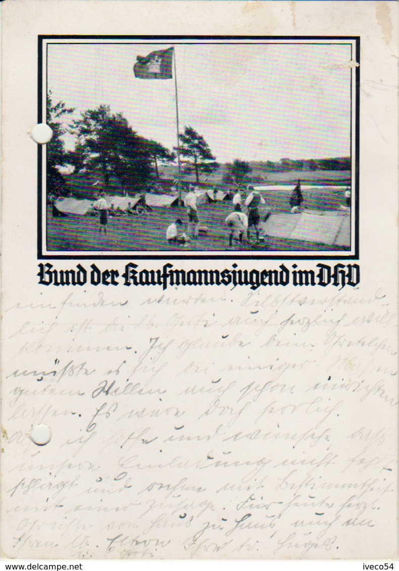 1938  Waldkirch Briscau  " Bund Der Kaufmannsjugend Im Dho " - Lörrach