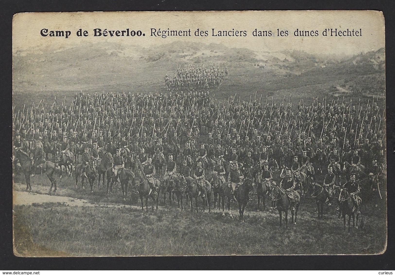 CAMP DE BEVERLOO * REGIMENT DES LANCIERS DAN LES DUNES D'HECHTEL * - Leopoldsburg (Kamp Van Beverloo)