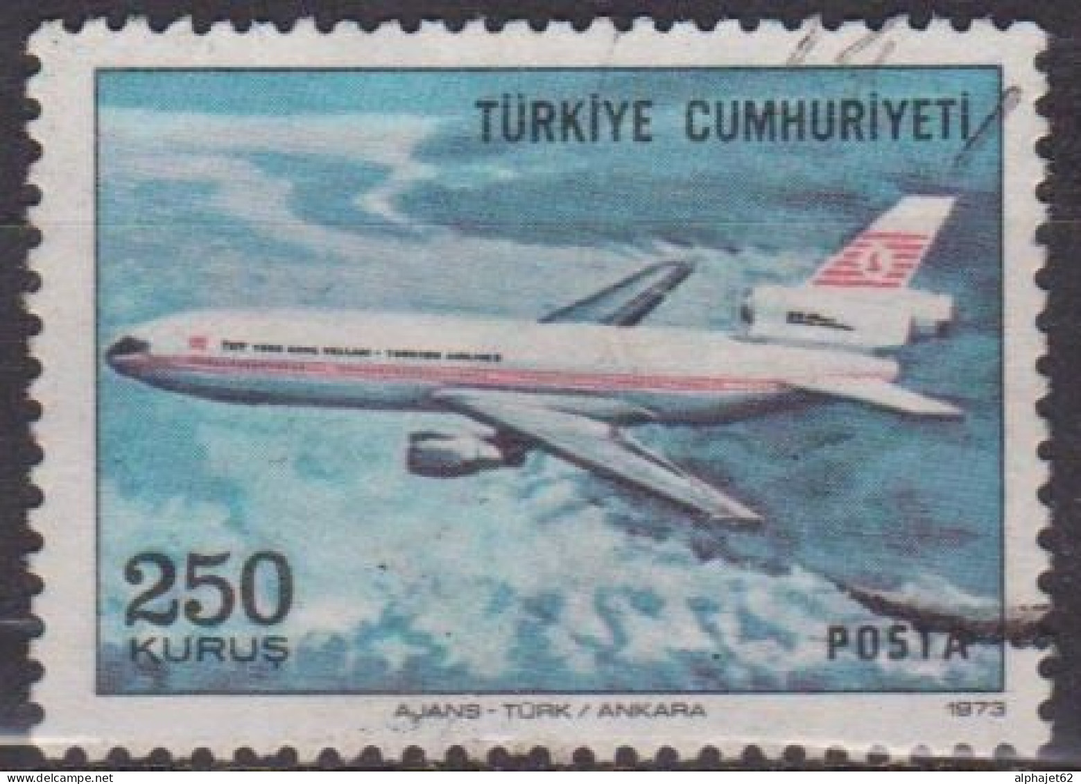 Aviation - TURQUIE - Douglas DC 10 Avion Triréacteur - N° 2081 - 1973 - Oblitérés