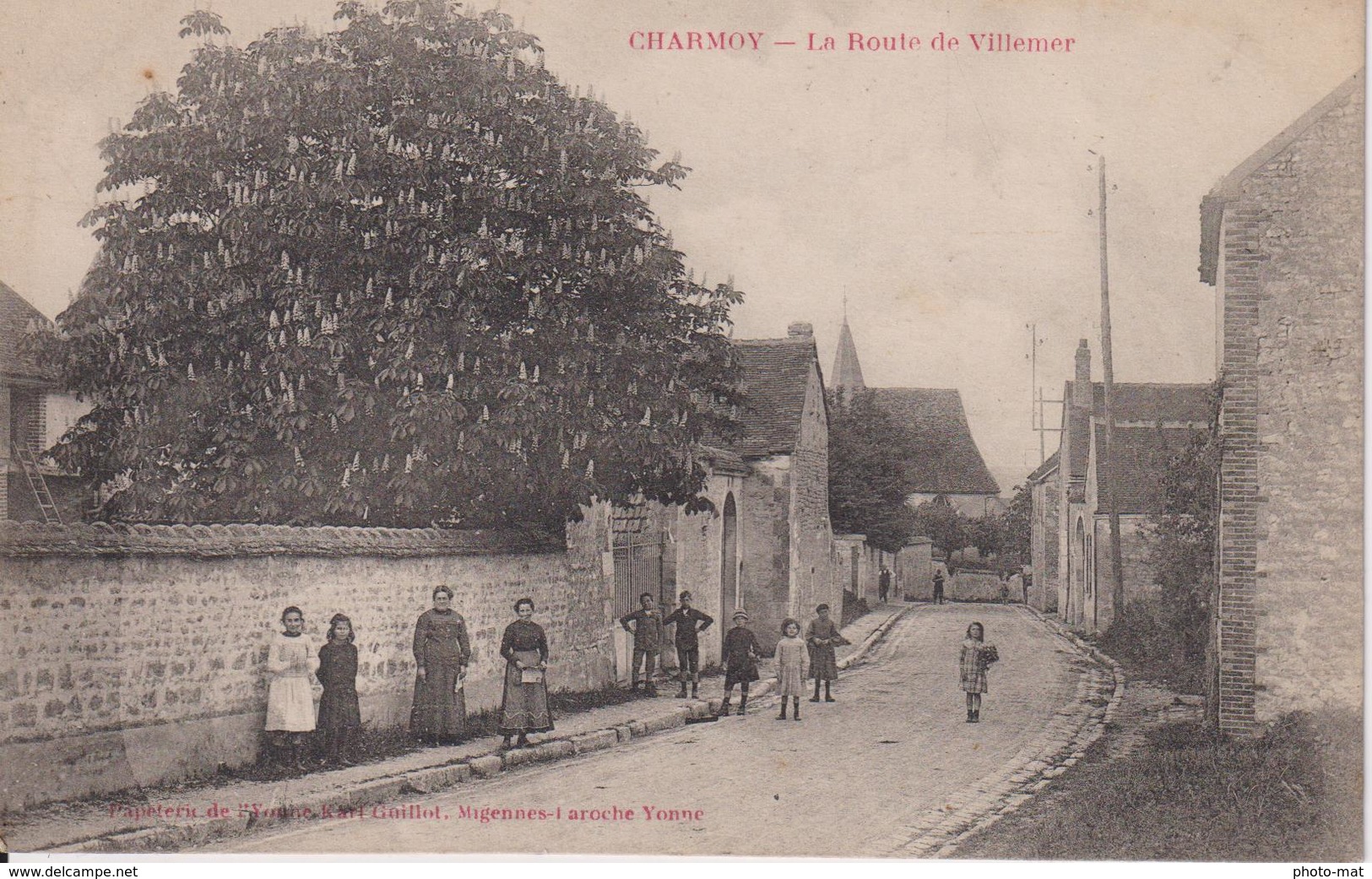 Cp12...CHARMOY   La Route De Villemer - Charmoy