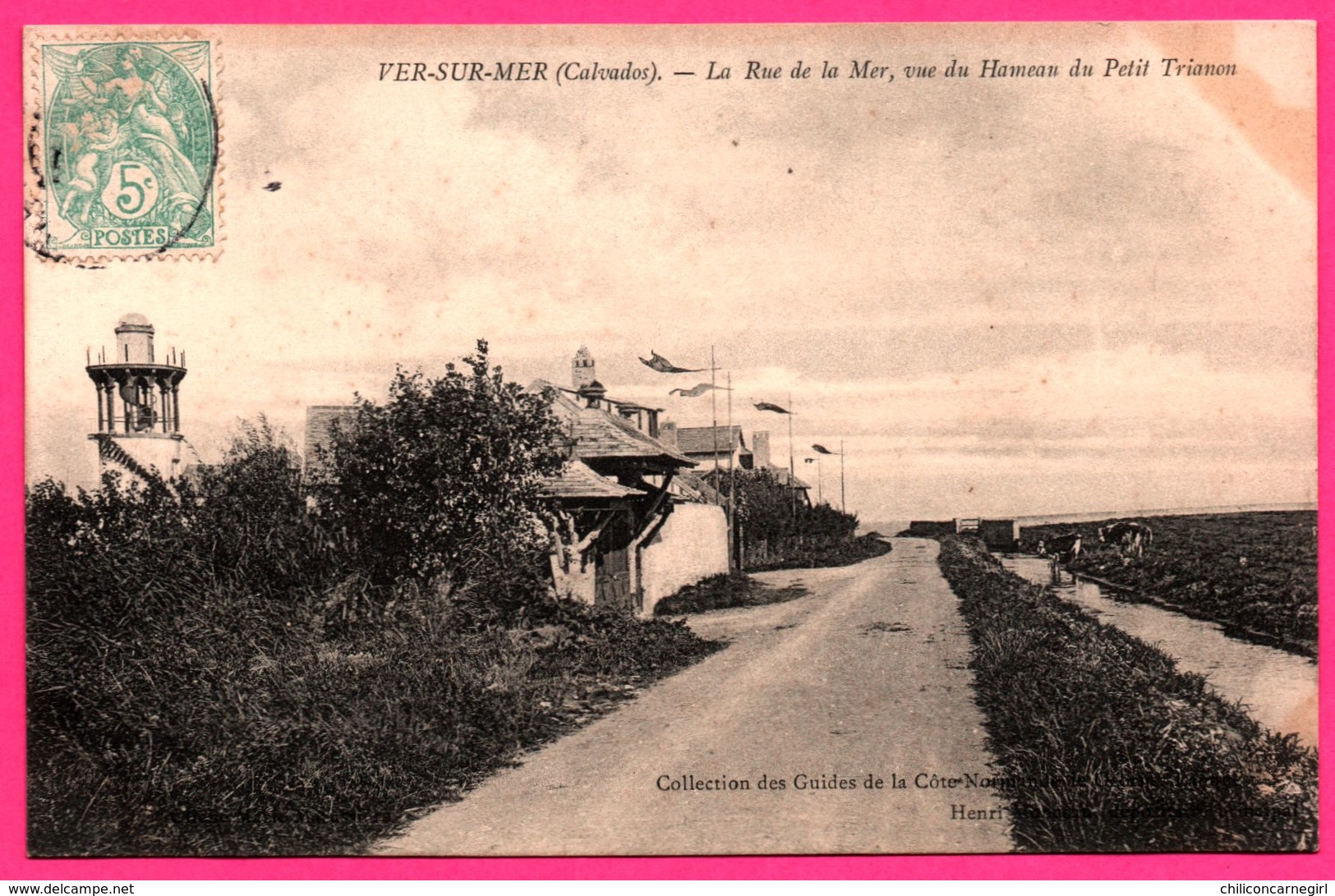 Ver Sur Mer - La Rue De La Mer - Vue Du Hameau Du Petit Trianon - Phare - O.L. - Cliché MATUSSIERE - HENRI MONCEAU - Autres & Non Classés