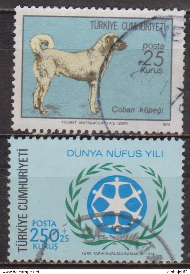 Chien Berger De Sivas - TURQUIE - Année Mondiale De La Population - N° 2067-2096 - 1973 - Oblitérés