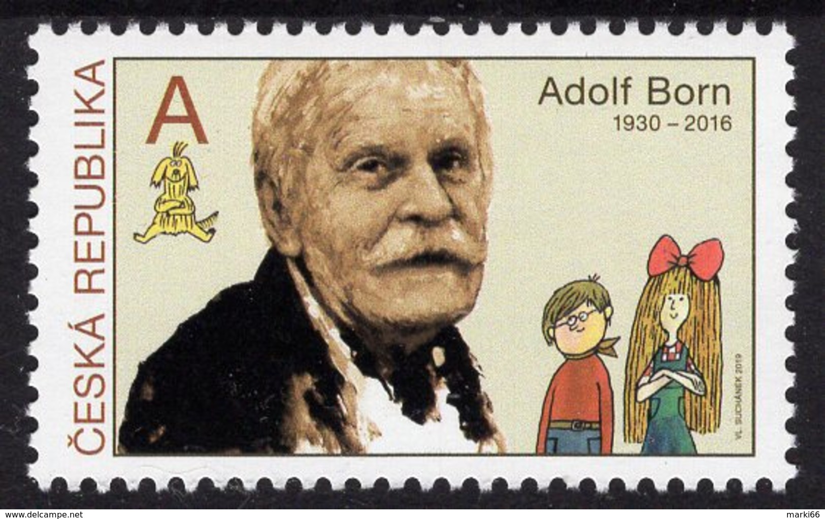 Czech Republic - 2019 - Tradition Of Czech Stamp Design - Adolf Born - Mint Stamp - Ongebruikt