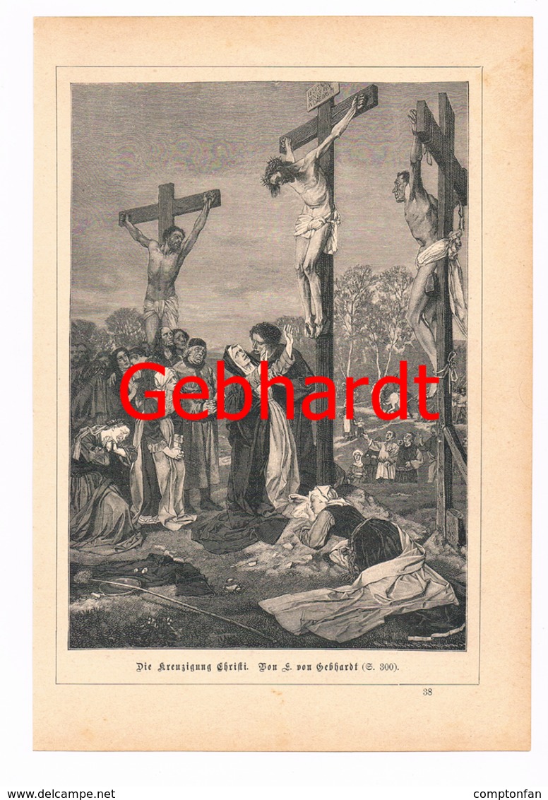 A102 249 Eduard Von Gebhardt Maler Reformation Artikel Mit 4 Bildern Von 1883 !! - Peinture & Sculpture