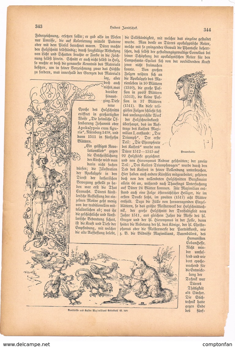 A102 250 Albrecht Dürer Artikel Mit 15 Bildern Von 1886 !! - Malerei & Skulptur