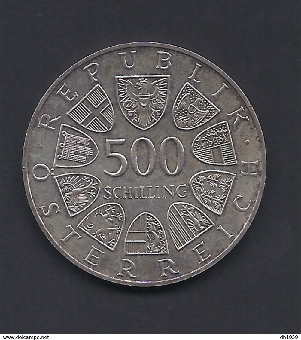 1988 500 SCHILLING BENEDIKTINER ABTEI ST GEORGENBERG AUTRICHE AUSTRIA ÖSTERREICH ARGENT SILVER SILBER - Autriche