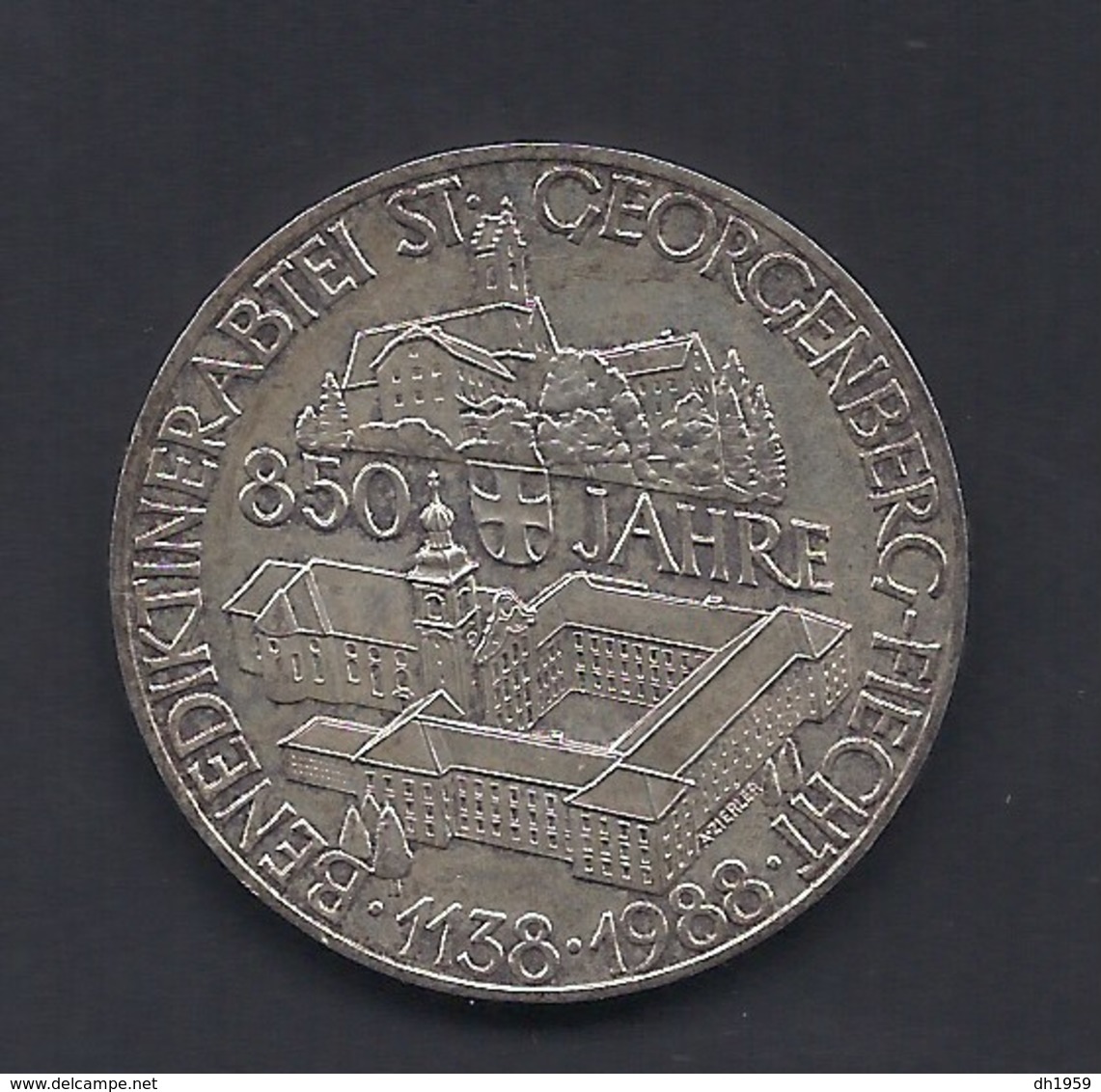 1988 500 SCHILLING BENEDIKTINER ABTEI ST GEORGENBERG AUTRICHE AUSTRIA ÖSTERREICH ARGENT SILVER SILBER - Autriche