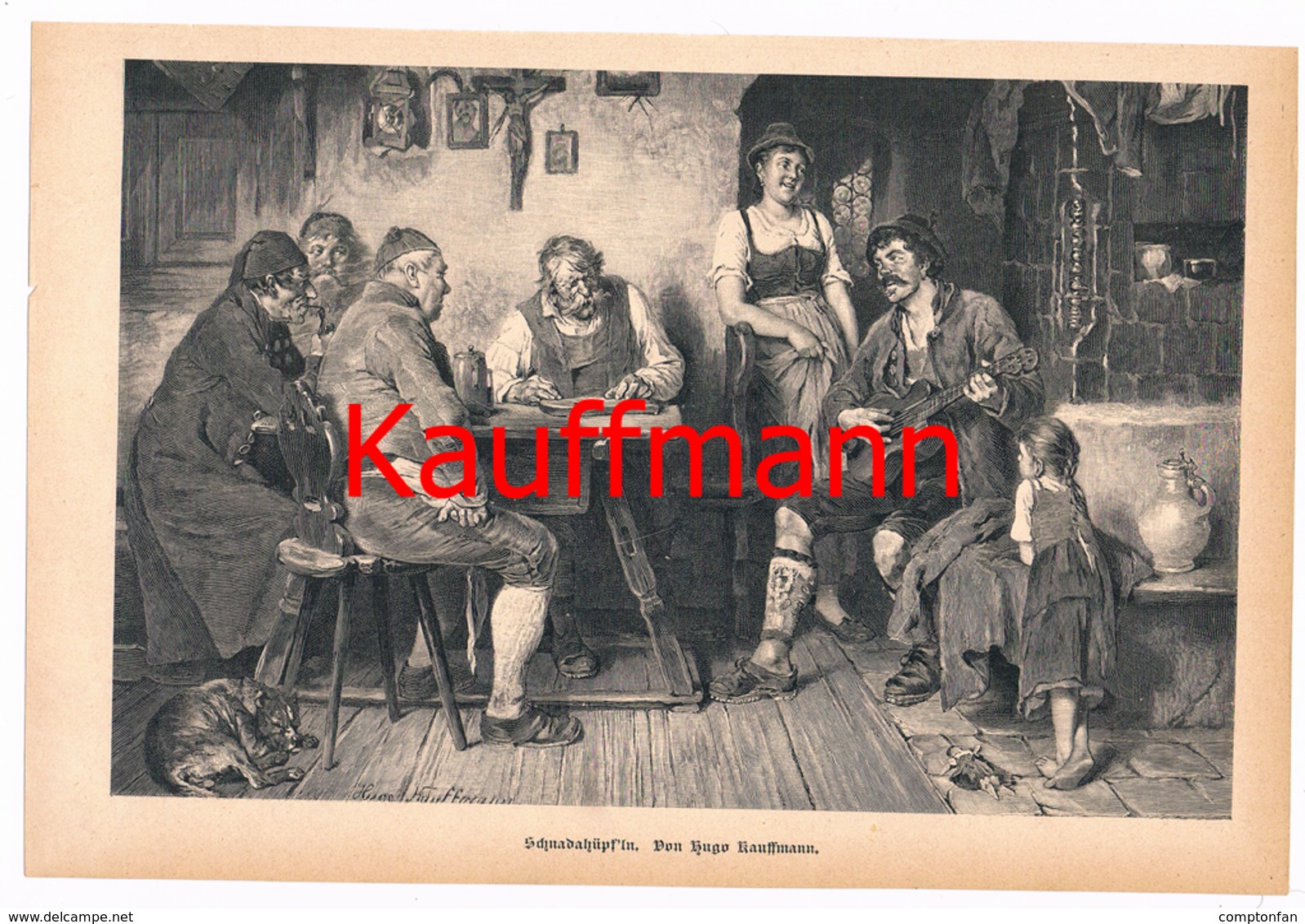 A102 251 Hugo Kauffmann Artikel Mit 10 Bildern Von 1887 !! - Schilderijen &  Beeldhouwkunst