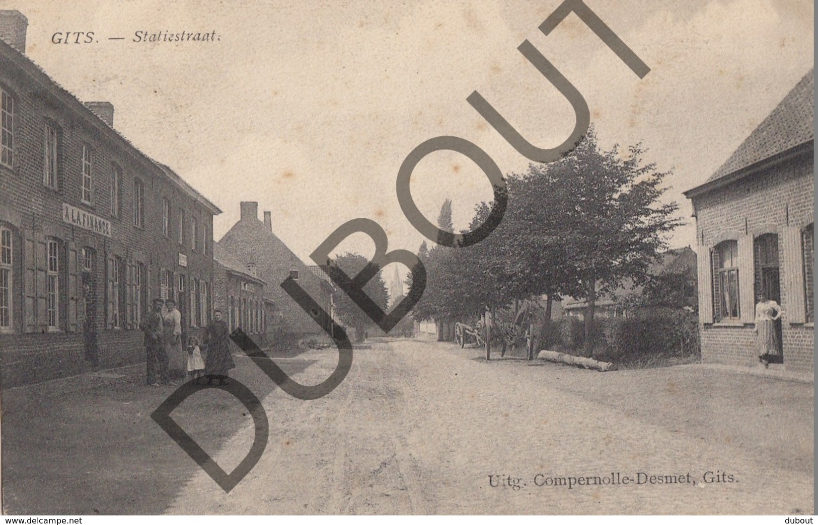 Postkaart-Carte Postale GITS Statiestraat 1907 (L5) - Hooglede