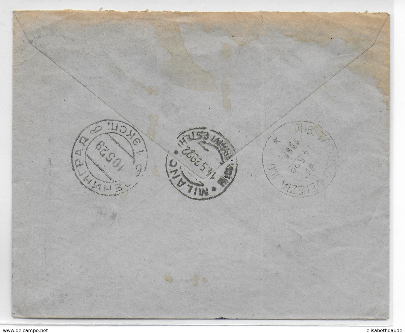 URSS - 1929 - ENVELOPPE ENTIER RECOMMANDEE De LENINGRAD => MILANO (ITALIE) - ...-1949