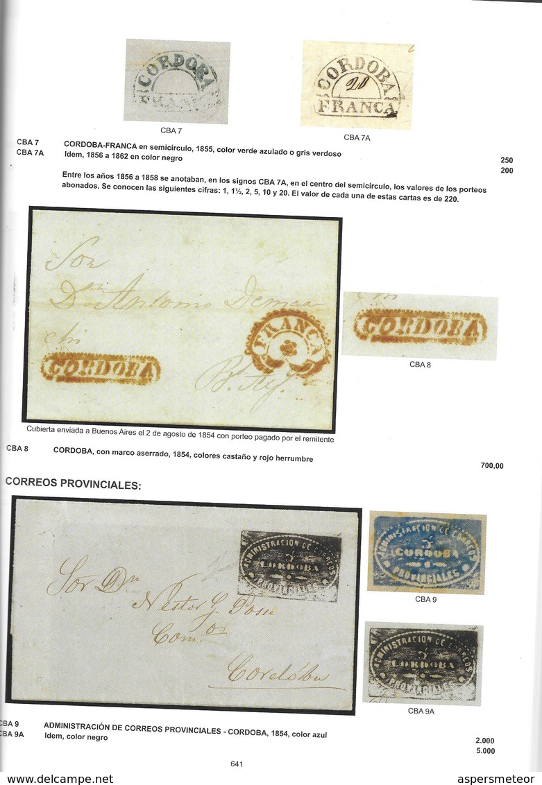 CATALOGO ESPECIALIZADO DE SELLOS E HISTORIA POSTAL DE LA REPUBLICA ARGENTINA AÑO 2019 GOTTIG JALIL TAPA DURA