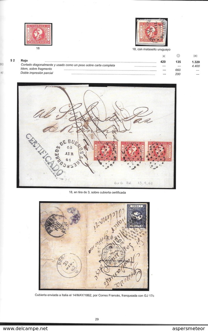 CATALOGO ESPECIALIZADO DE SELLOS E HISTORIA POSTAL DE LA REPUBLICA ARGENTINA AÑO 2019 GOTTIG JALIL TAPA DURA