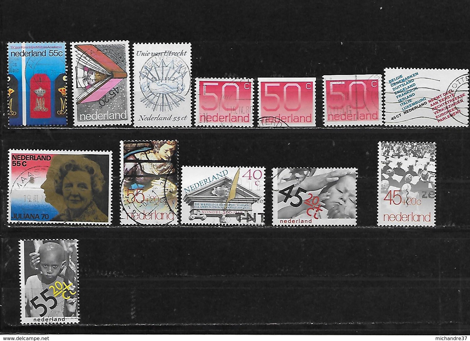 PAYS BAS 1097/1100/1103 à 1106/1109/1116/1118 à 1120 Oblitérés Rond - Used Stamps