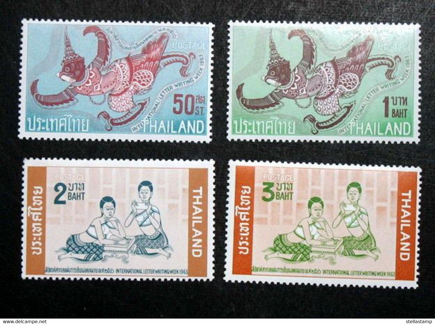 Thailand Stamp 1963 International Letter Writing Week - Thaïlande