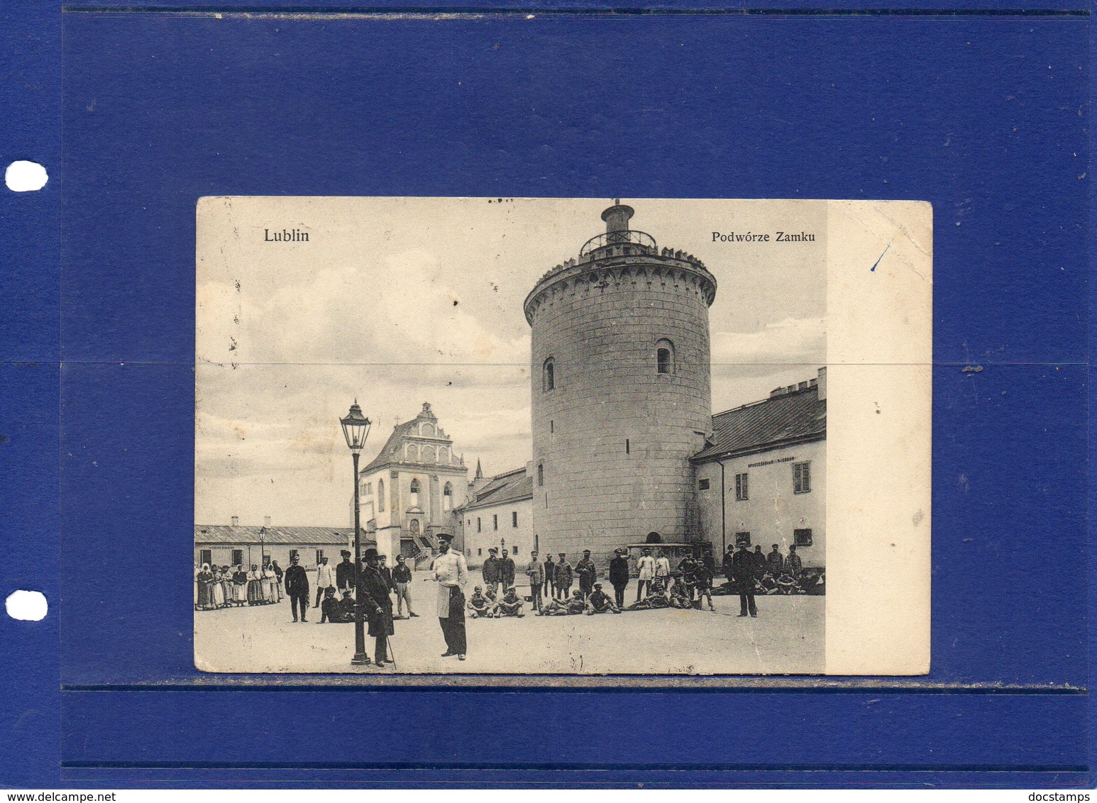 ##(ROYBOX1)- Postcards - Poland - Lublin -  Podwòrze Zamku- The Courtyard Of The Castle - Animated -  Used 1910 - Polonia