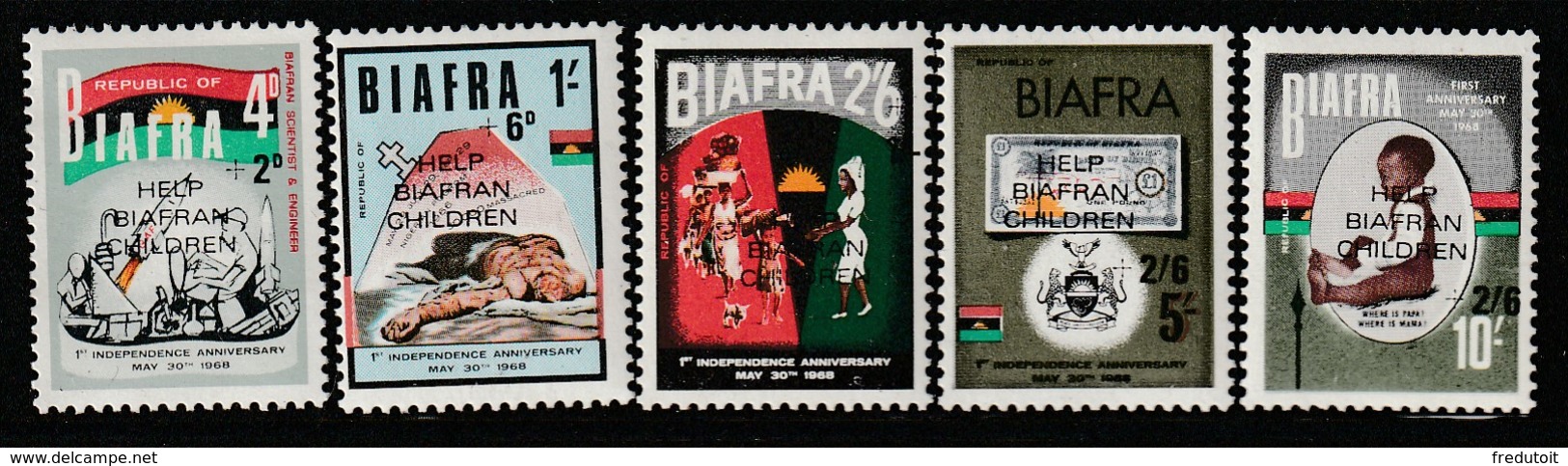 NIGERIA / BIAFRA  - N° 30/4 ** (1968) Aide à L'enfance - Nigeria (1961-...)