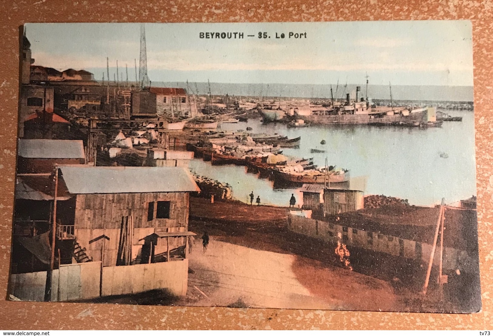 Q0400AB - BEYROUTH Le Port - BEIRUT - Liban - Cachet Poste Aux Armées 600 (orient) + Marine Beyrouth - Liban