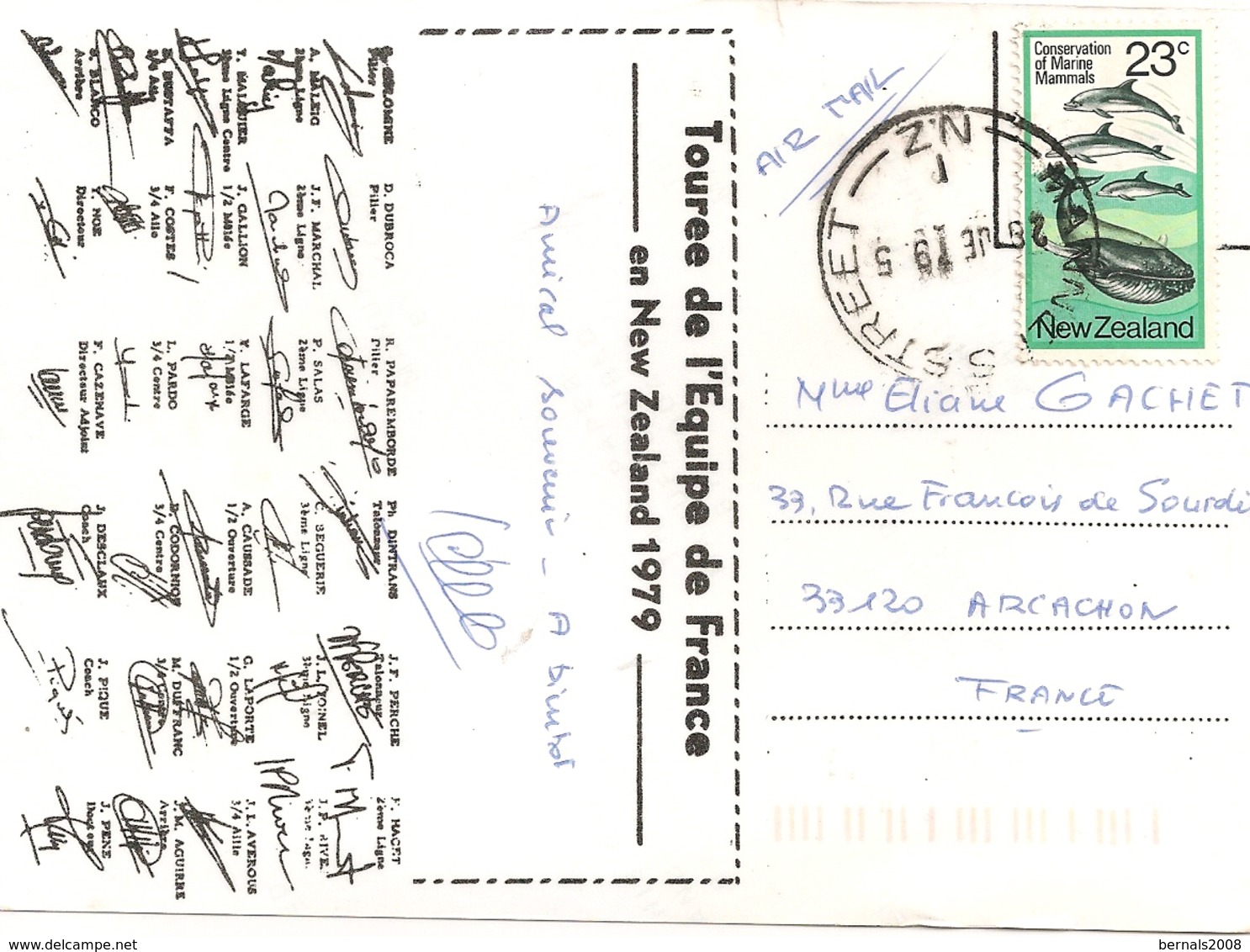 Tournée De L'équipe De France En  New Zealand 1979  - 11x 15,5 Cm - Rugby