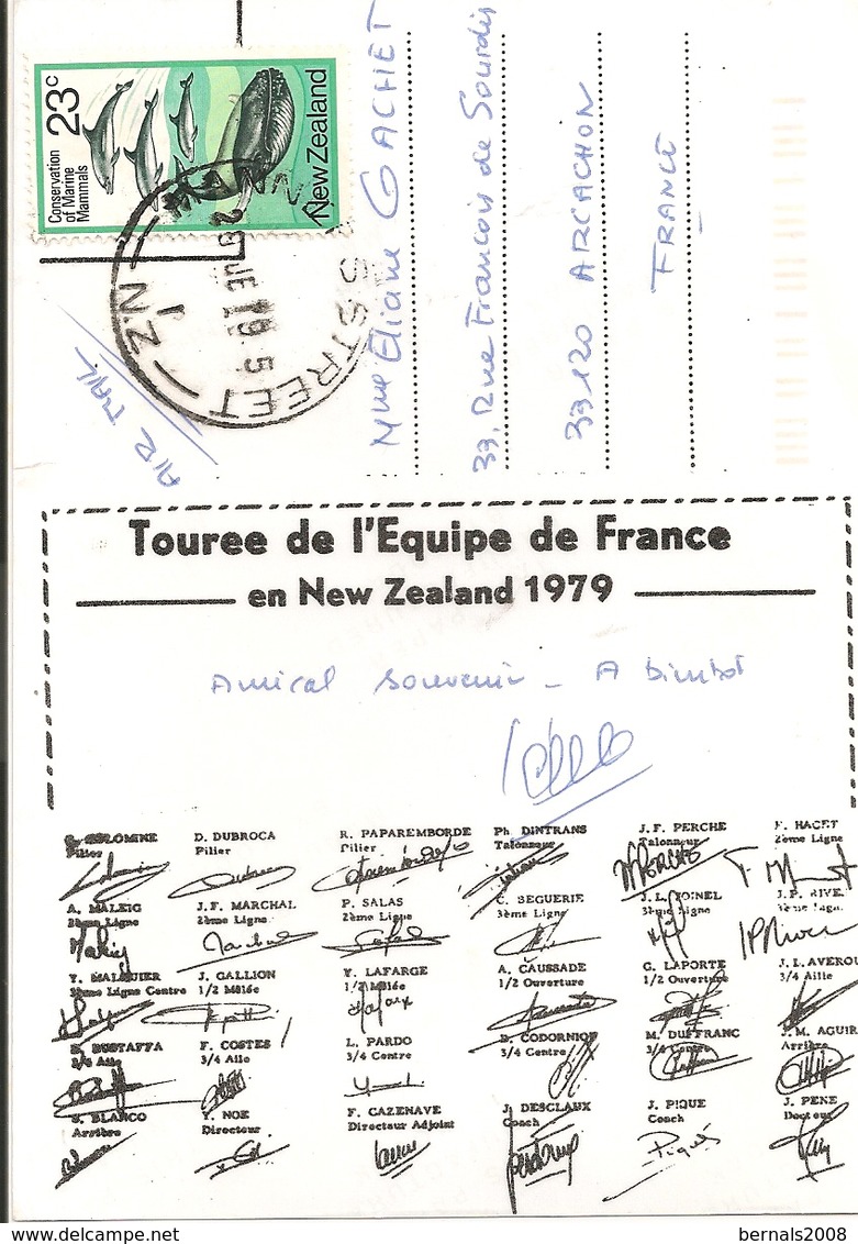 Tournée De L'équipe De France En  New Zealand 1979  - 11x 15,5 Cm - Rugby