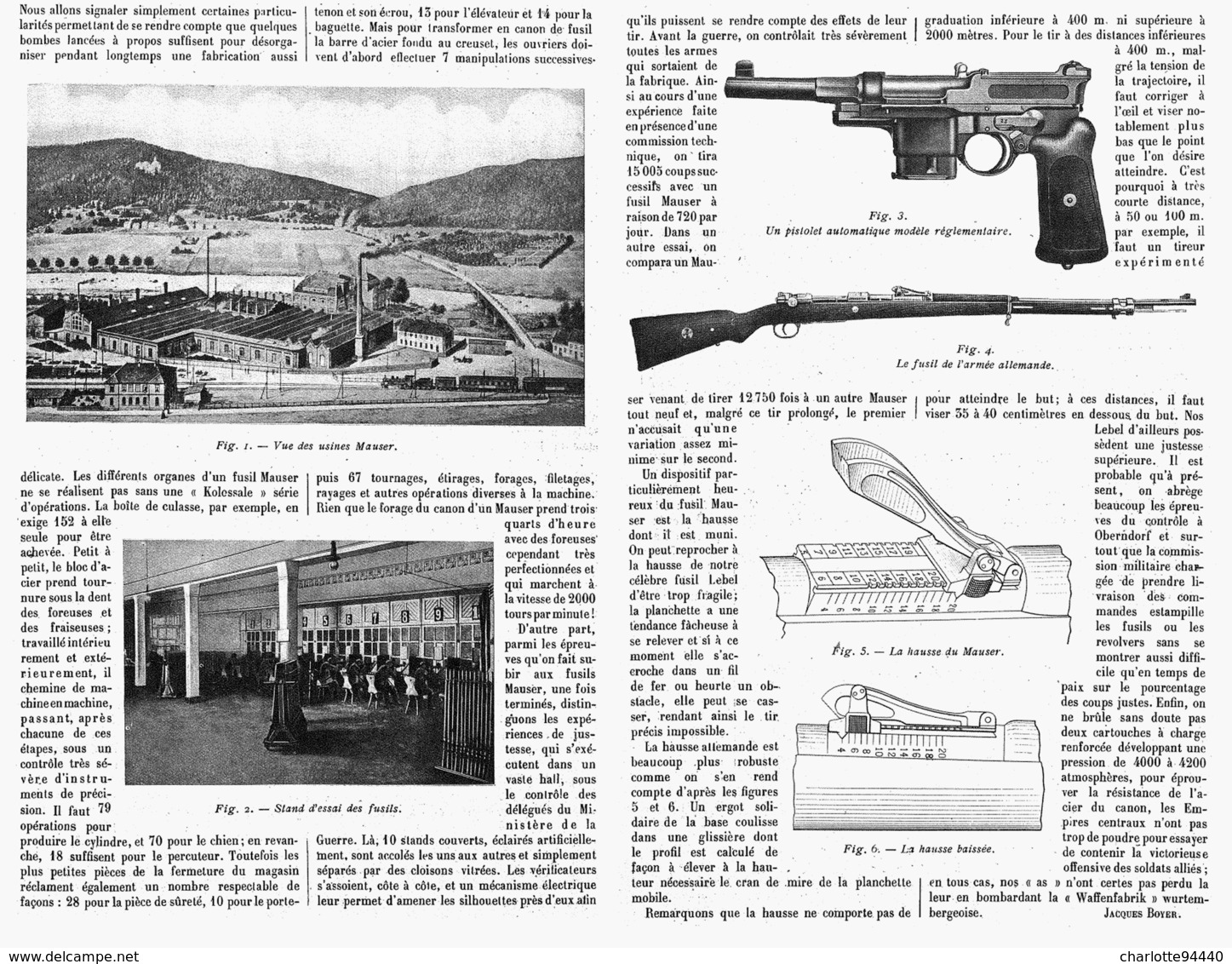 LES USINES D'ARMES " MAUSER " à D'OBERNDORF    1916 - Autres & Non Classés