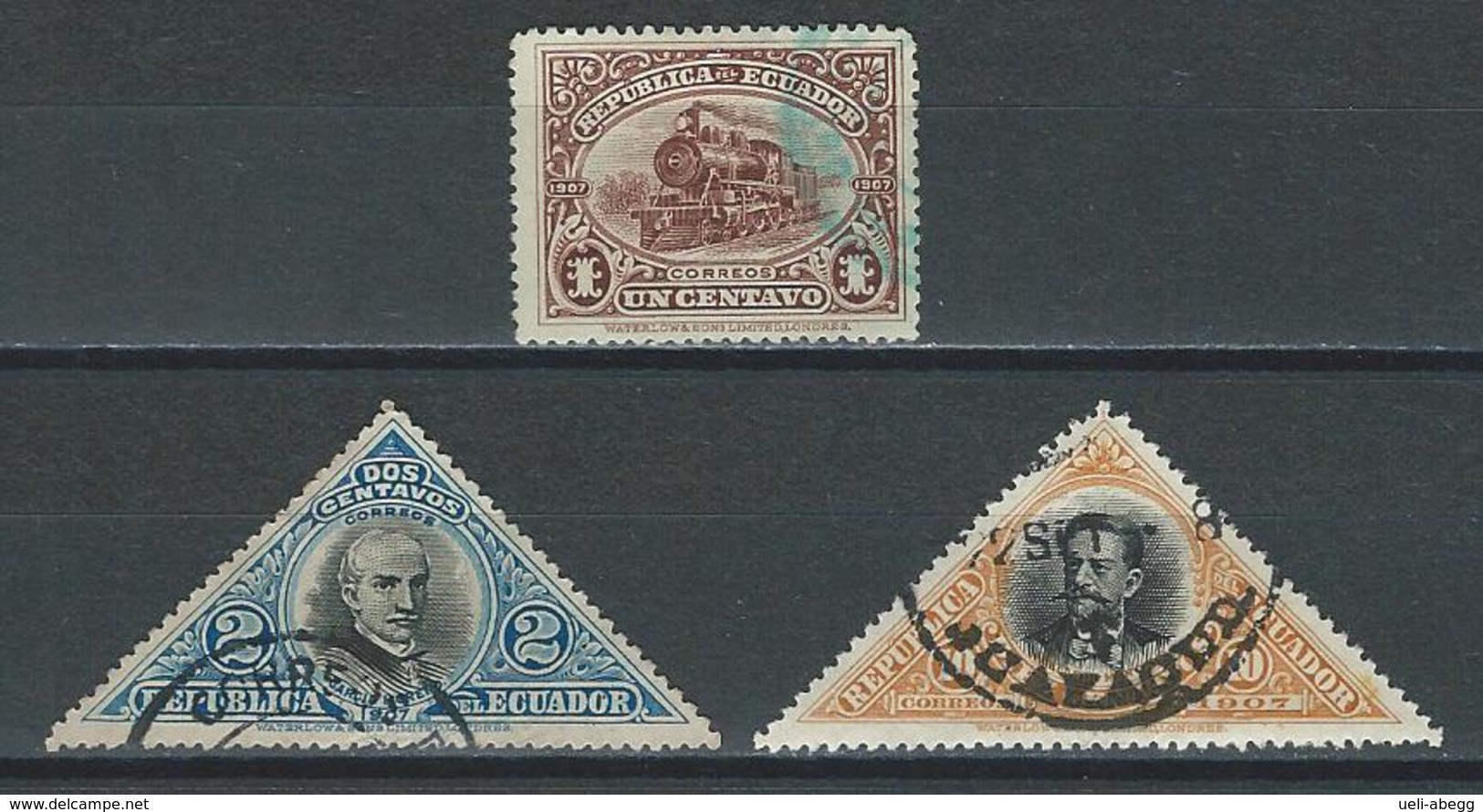 Ecuador Mi 167, 168, 170, Sc 174, 175, 177 O Used - Ecuador