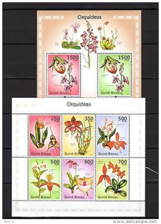 Guinea-Bissau Orchids MNH - Andere & Zonder Classificatie