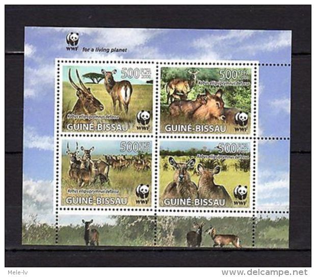 Guinea-Bissau 2008 Animals WWF MNH Mi.3919-22 - Autres & Non Classés