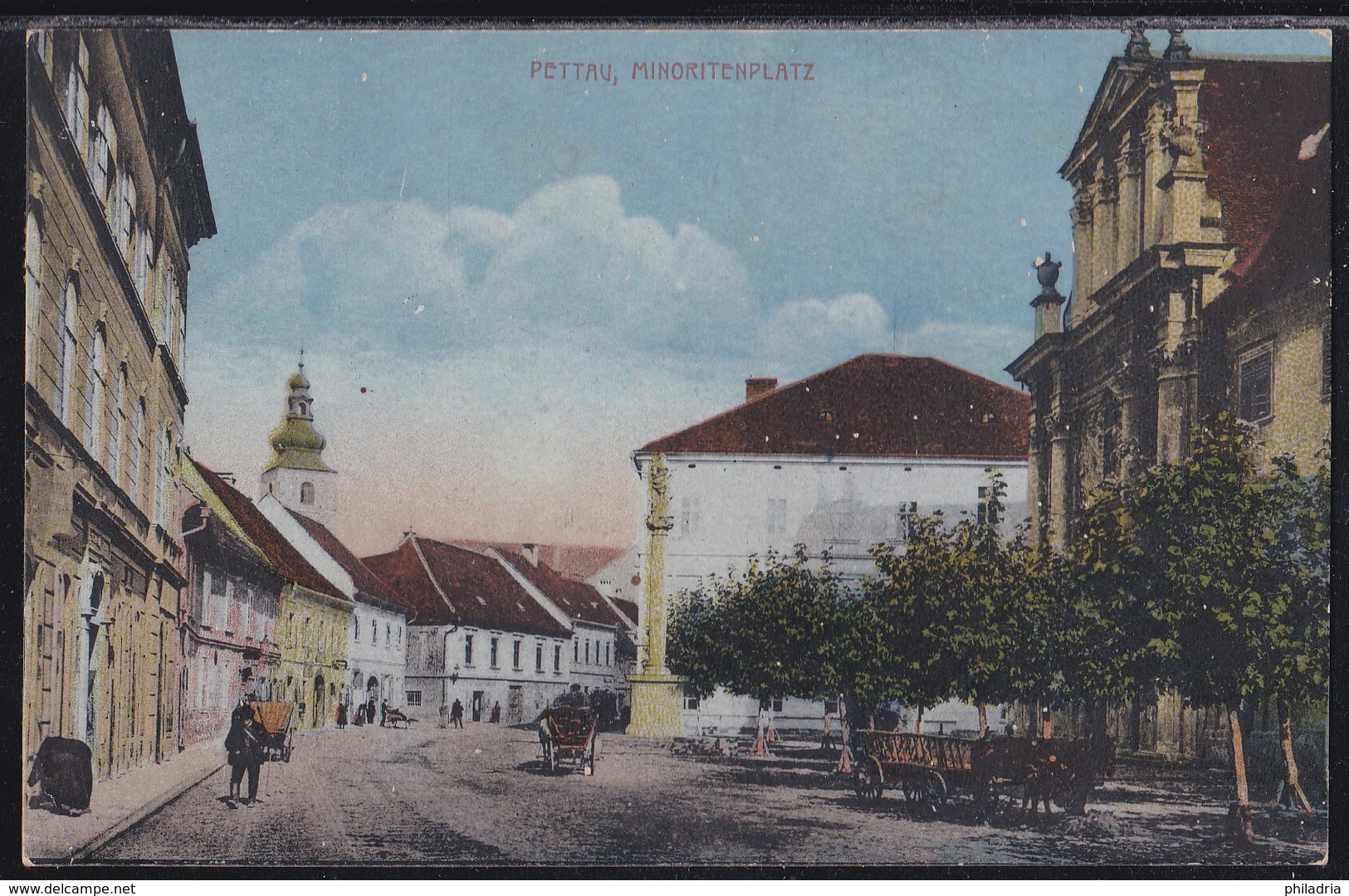 Ptuj, Minoritenplatz, Mailed 1919 - Slovénie