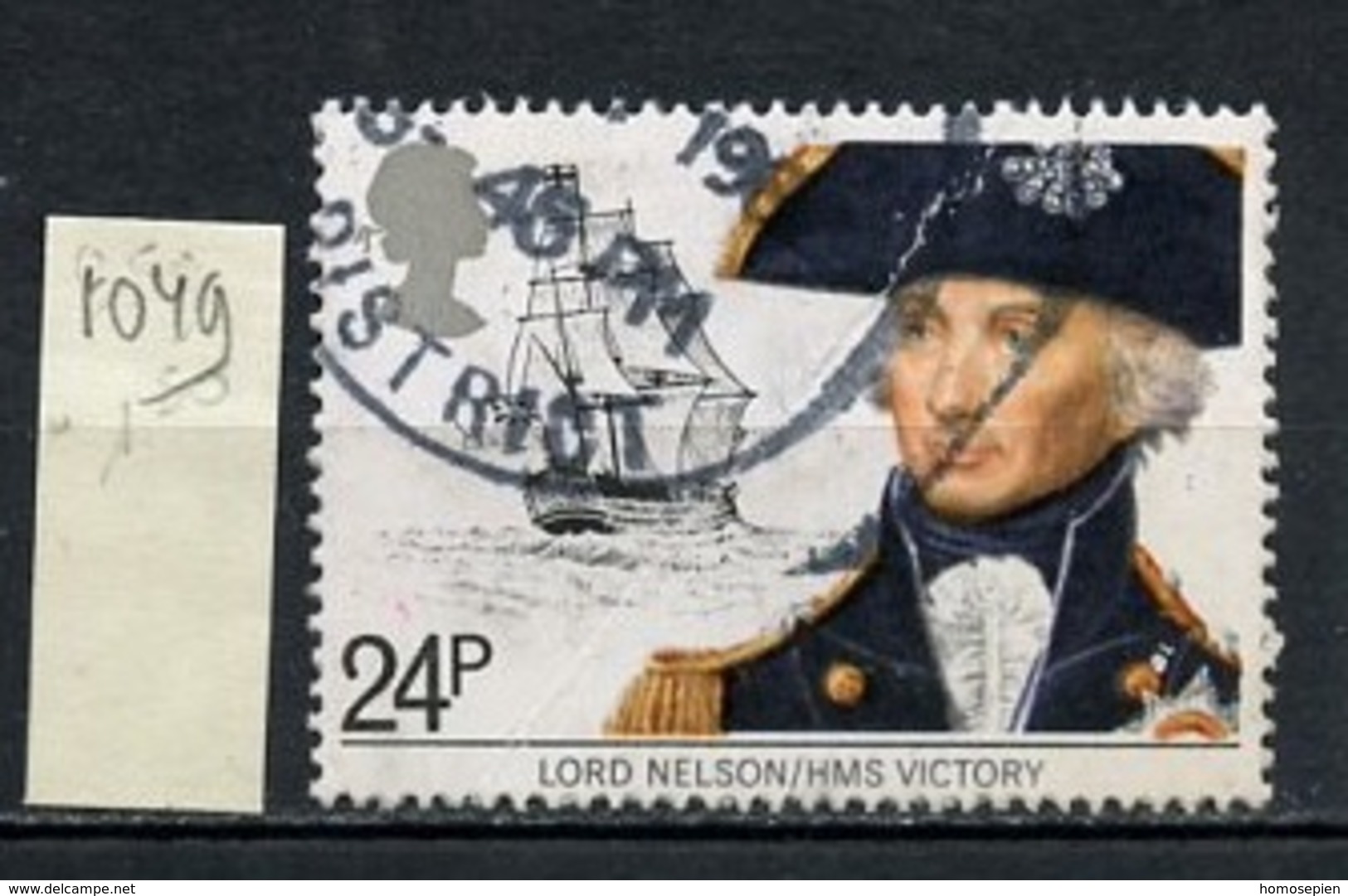 Grande Bretagne - Great Britain - Großbritannien 1982 Y&T N°1049 - Michel N°920 (o) - 24p Lord Nelson - Used Stamps
