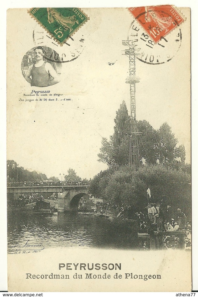 94 - JOINVILLE LE PONT / PEYRUSSON - RECORDMAN DU MONDE DE PLONGEON - Joinville Le Pont