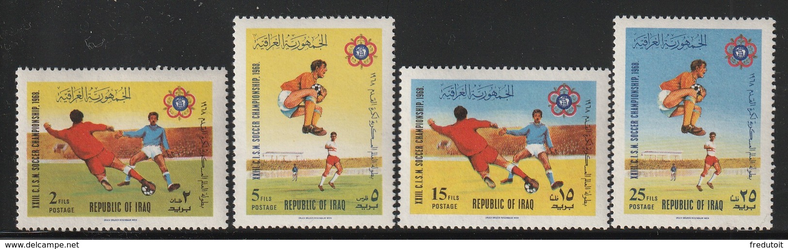 IRAQ / IRAK - N°508/11 ** (1968) Football - Irak