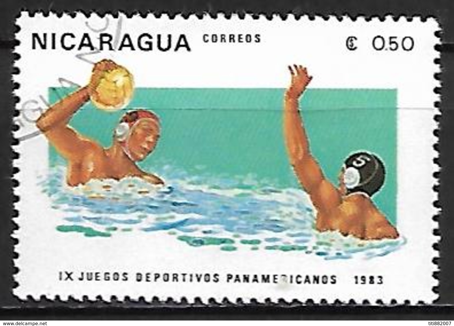 NICARAGUA     -    WATER - POLO   -   Oblitéré - Wasserball