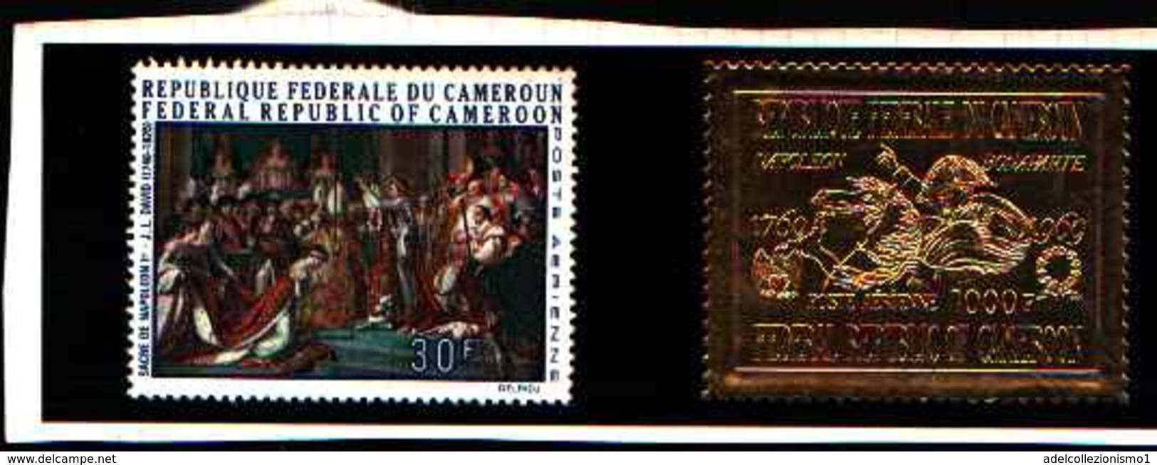 90387) CAMERUN- 1968 QUADRI DI NAPOLEONE POSTA AEREA-MNH**-SERIE COMPLETA N. 136-37 - Camerun (1960-...)