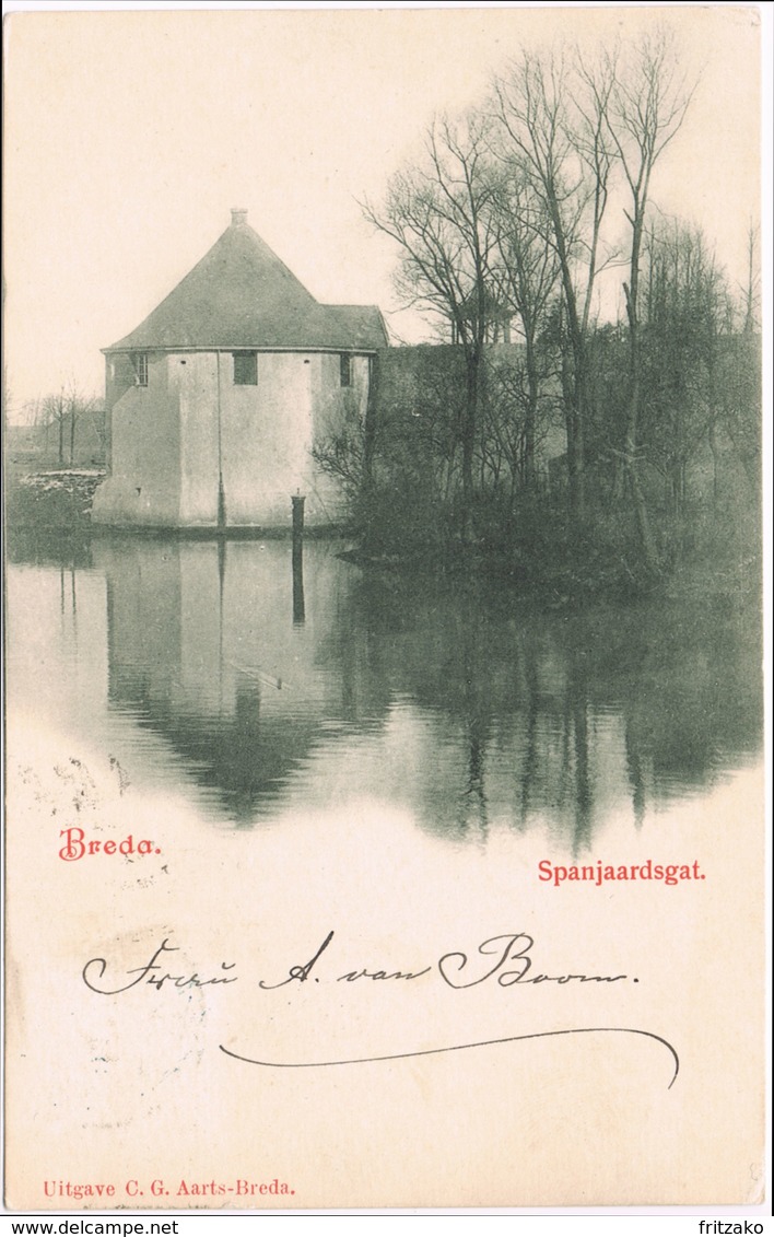 AK Niederlande, Breda, Spanjaardsgat, Gel. 1900 - Breda