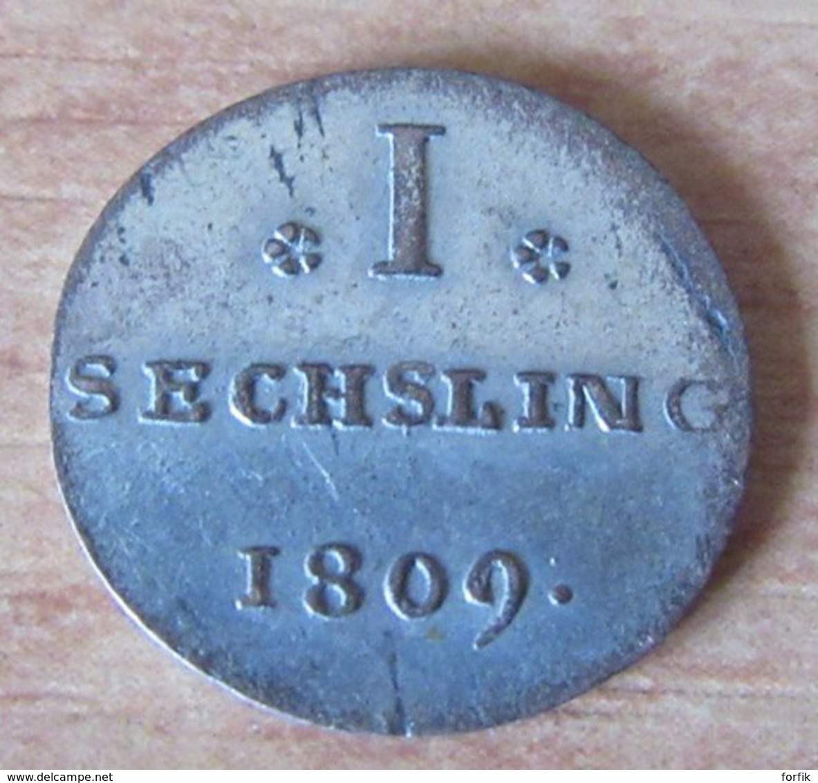 Allemagne / Hambourg (Hamburg) - Monnaie 1 Sechsling 1809 En Billon - TTB - 192 000 Exemplaires - Petites Monnaies & Autres Subdivisions