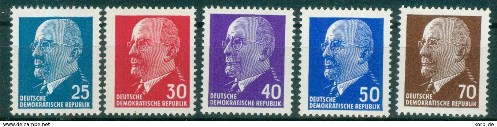 DDR 1963 / MiNr.   934 – 938   ** / MNH   (o4258) - Ungebraucht