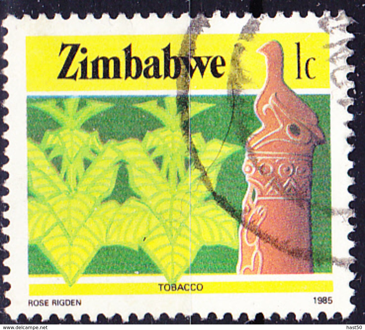 Simbabwe - Tabak (Nicotiana Tabacum) (Mi.Nr.: 309) 1985 - Gest. Used Obl. - Zimbabwe (1980-...)