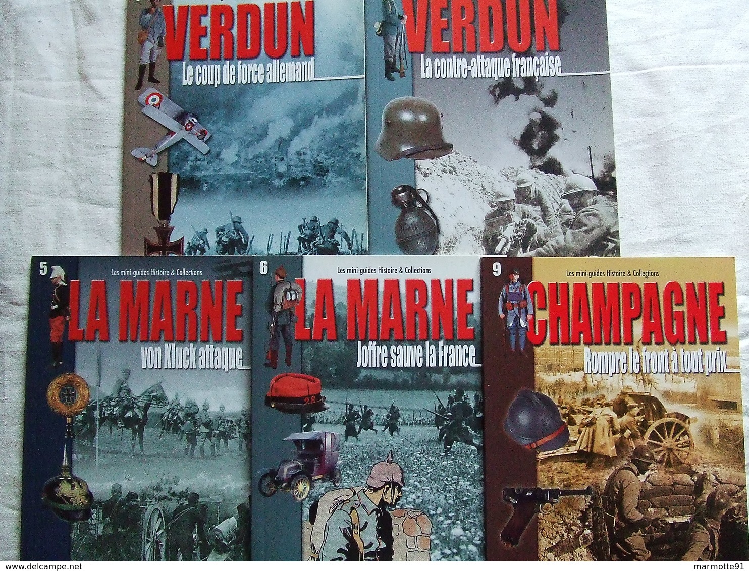 LES MINIS GUIDES HISTOIRE & COLLECTIONS PAR A. THERS GUERRE 1914 1918 CHAMPAGNE MARNE VERDUN - 1914-18