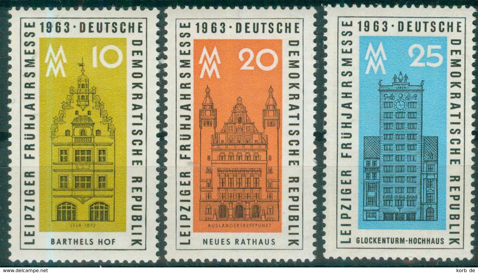 DDR 1963 / MiNr.   947 – 949    ** / MNH   (o4263) - Ungebraucht