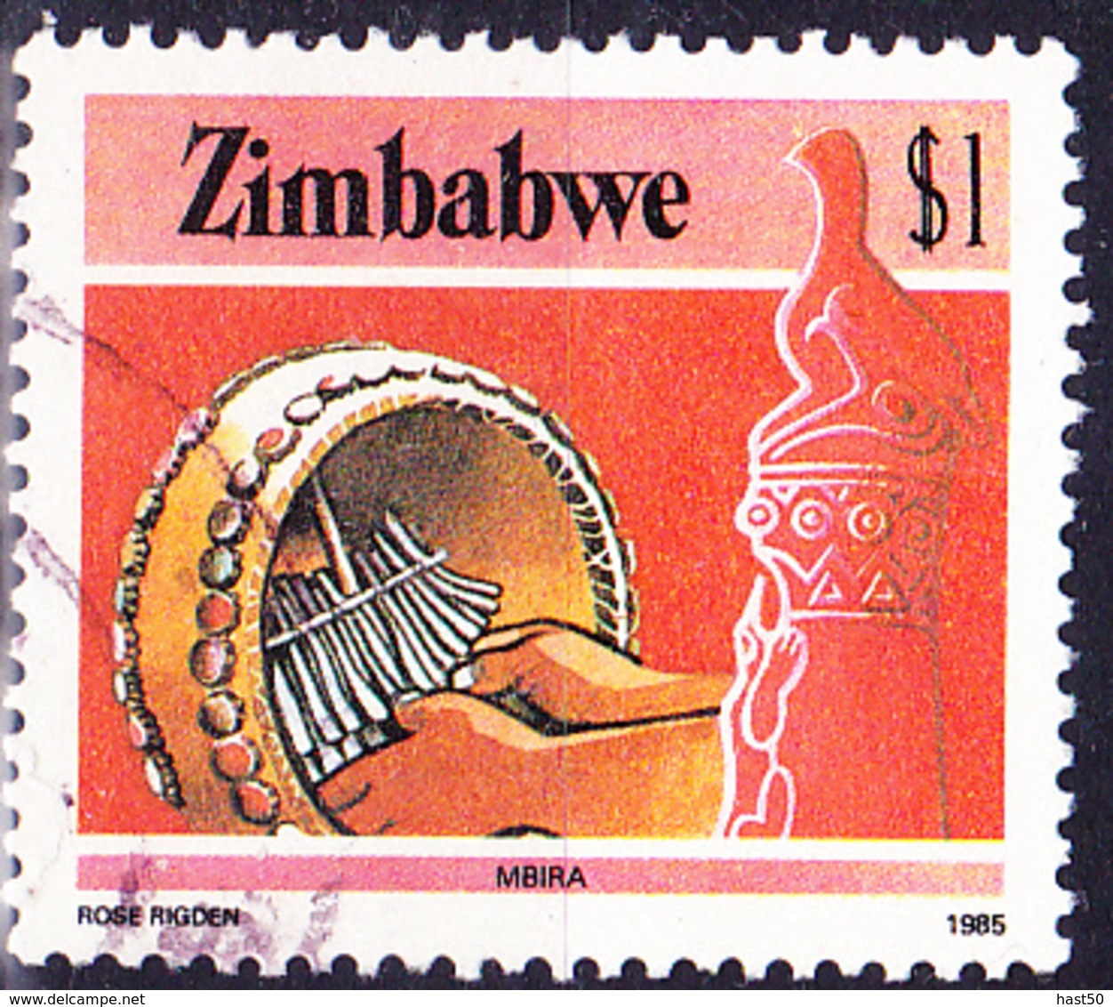 Simbabwe - Mbira (Mi.Nr.: 328) 1985 - Gest. Used Obl. - Zimbabwe (1980-...)