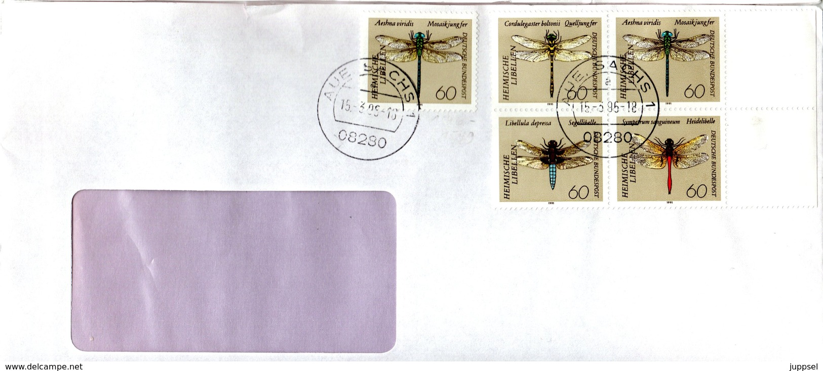 Letter GERMANY  Dragonflies   -   Lettre   ALLEMAGNE   Libellules  2006 - Sonstige & Ohne Zuordnung