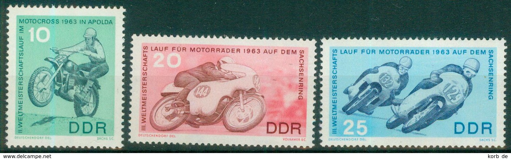 DDR 1963 / MiNr.   972 – 974    ** / MNH   (o4271) - Ungebraucht