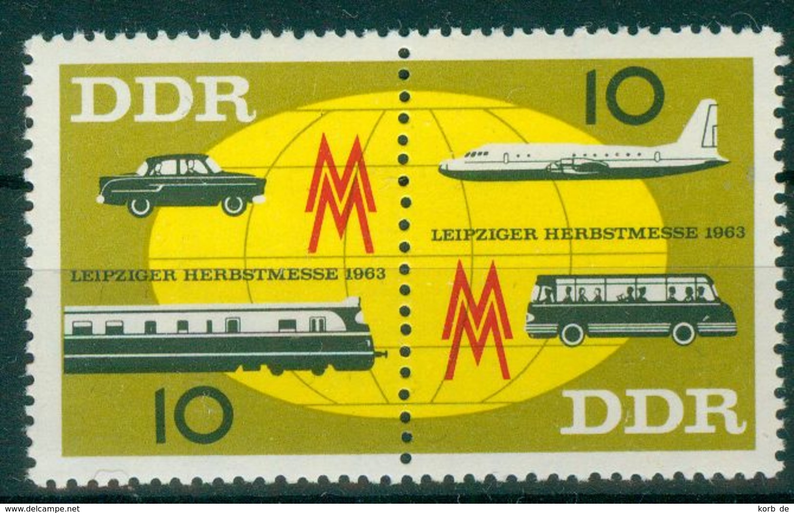 DDR 1963 / MiNr.   976 – 977  Zusammendruck    ** / MNH   (o4273) - Nuovi