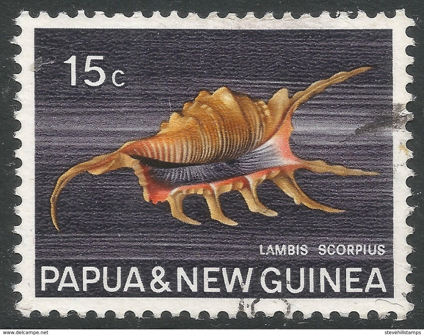 Papua New Guinea. 1968-69 Sea Shells. 15c Used. SG 144 - Papua New Guinea