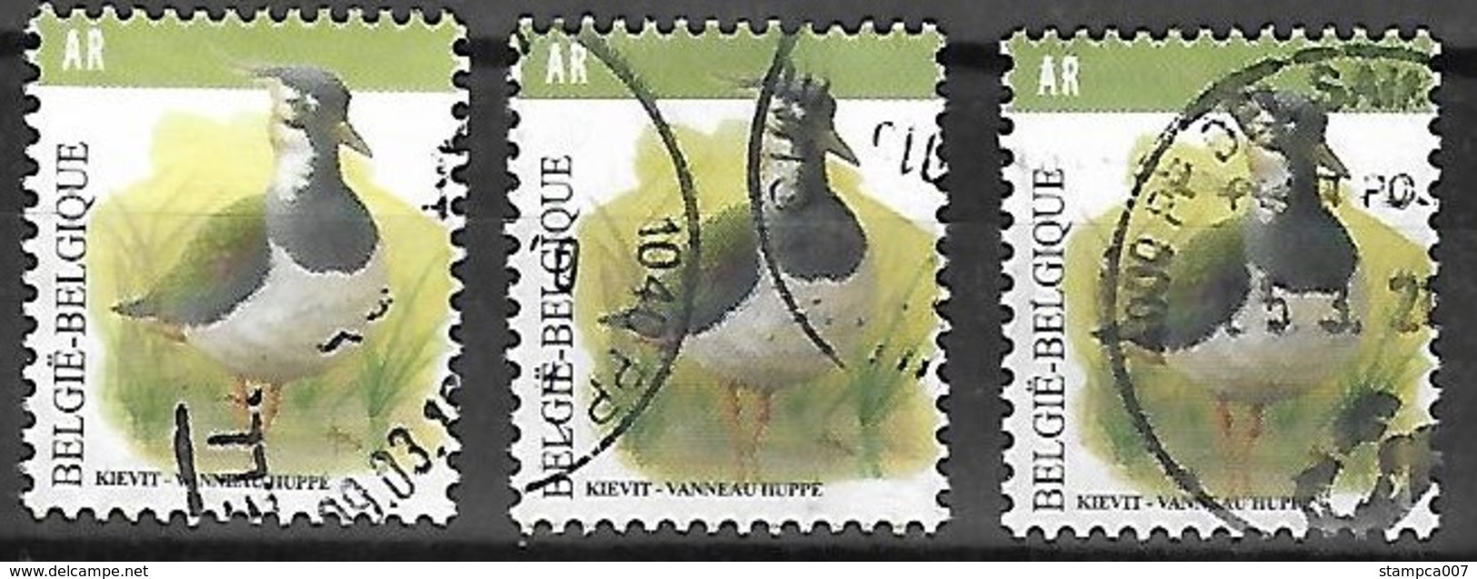 OCB Nr 4367 X3 Buzin AR Fauna Kievit Vanneau Huppé - 1985-.. Oiseaux (Buzin)