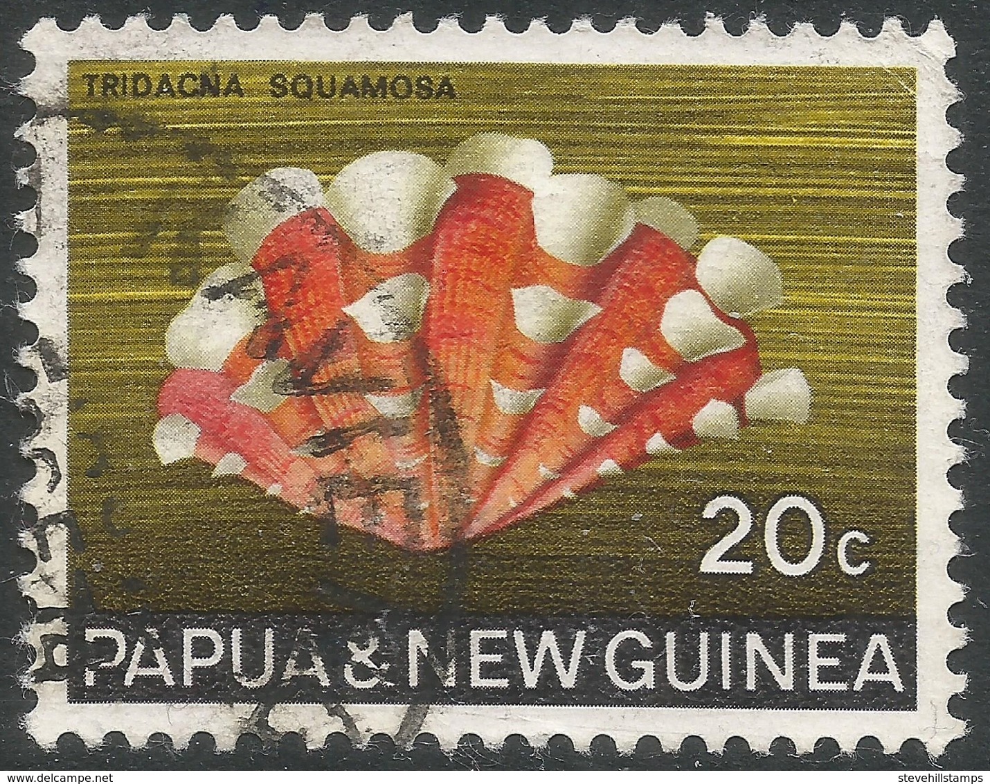 Papua New Guinea. 1968-69 Sea Shells. 20c Used. SG 145 - Papua New Guinea