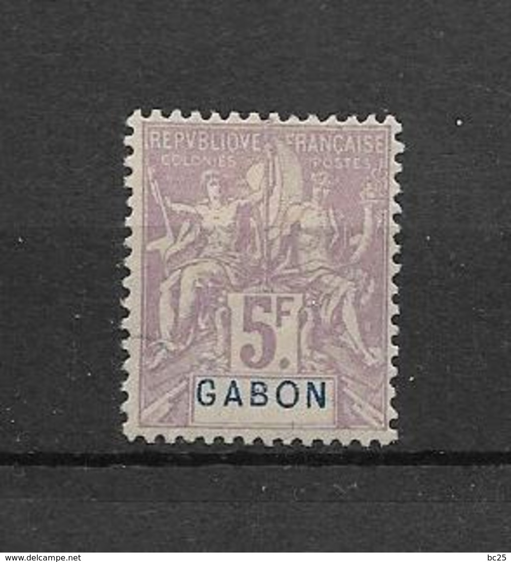 GABON- TRES BEAU TIMBRE NEUF * N° 32 BIEN CENTRE - DE 1904-07 -signé  D.DIENA - - VOIR SCAN DU VERSO. - Neufs