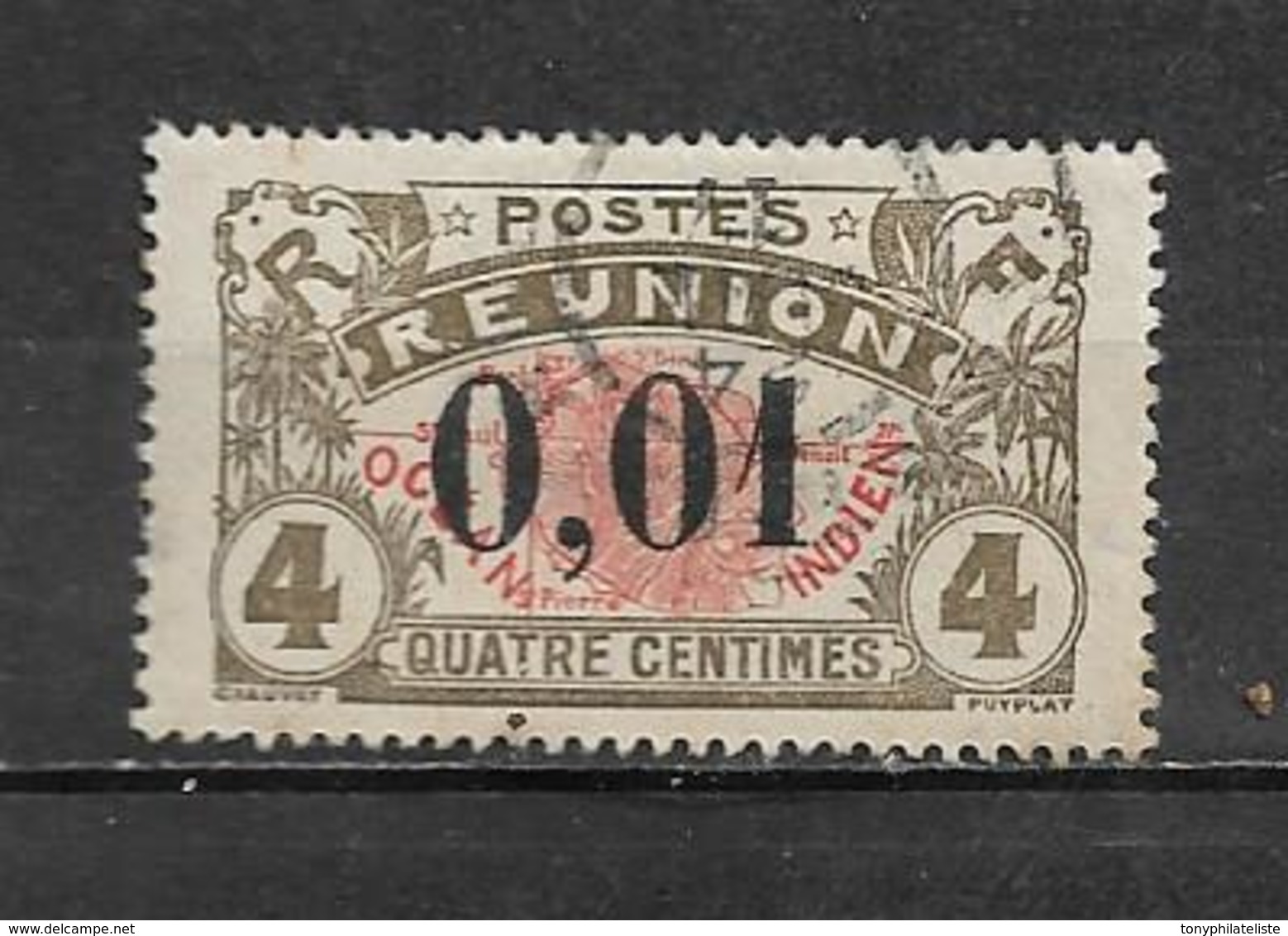 Timbre De Réunion  De 1917  N°83 Oblitéré - Oblitérés